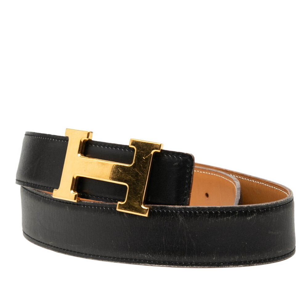 Hermes Constance H-belt, reversible belt, size: 70, black/beige, box calf lea... - Picture 2 of 7